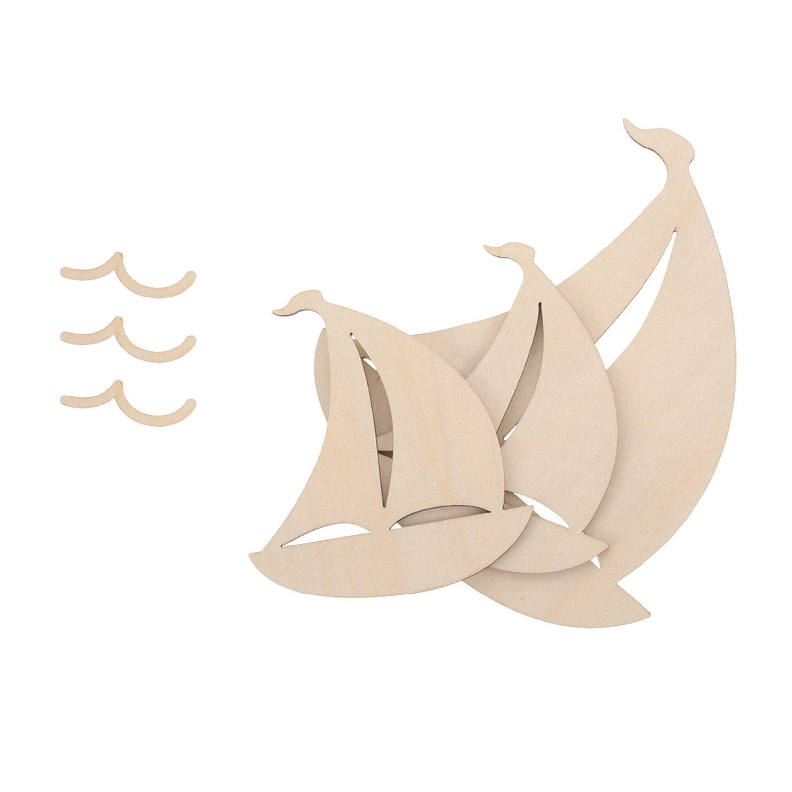 6 Buah Potongan Kayu Berbentuk - Art And Craft For Nursery ulasan dan harga