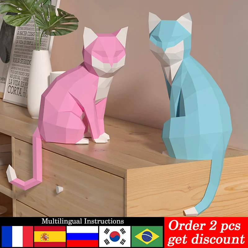 1 Pasang Model Kertas Poli Ren - Art Craft Cardboard ulasan dan harga